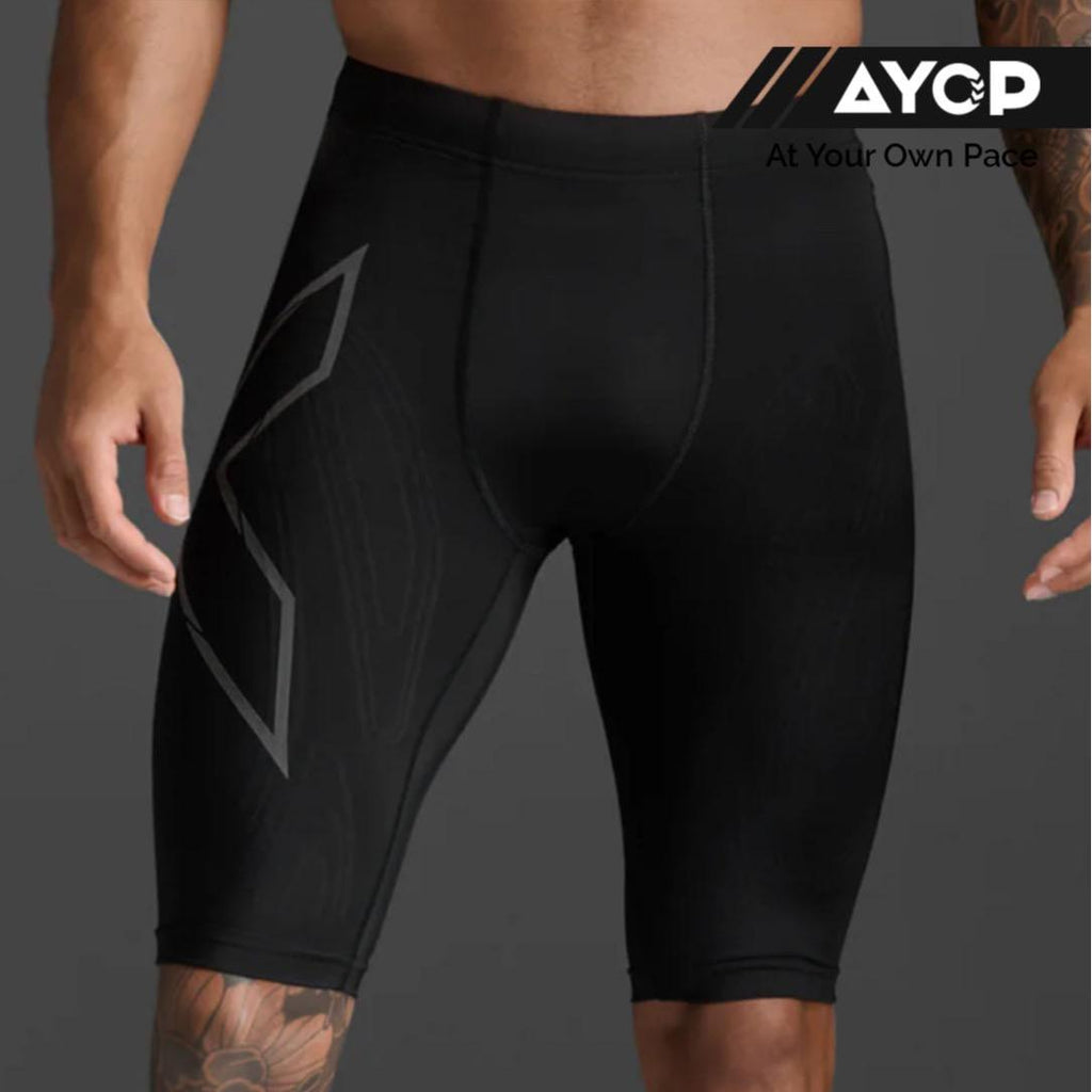 2XU MCS Light Speed Men's Compression Tights - Black Silver