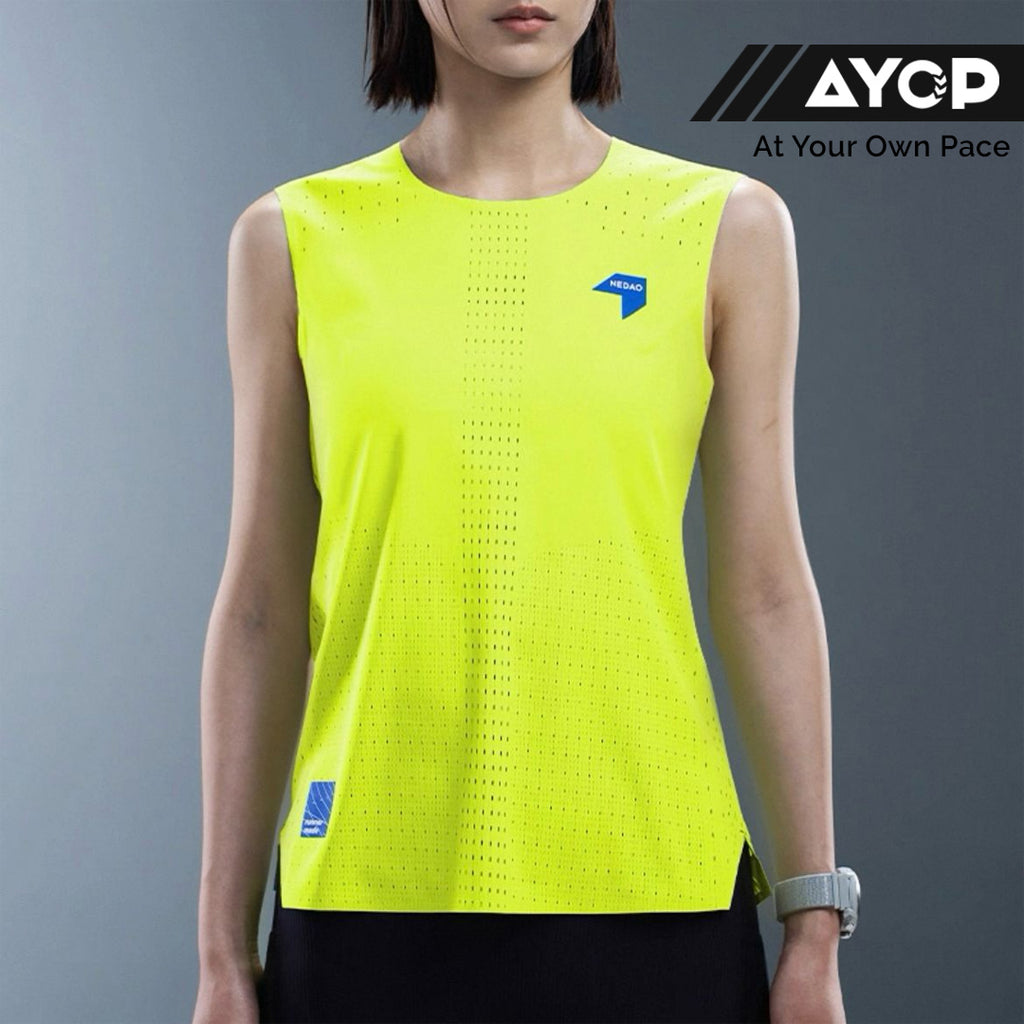 Nedao QiFlow Sleveless Women's Running Tank Top - Neon