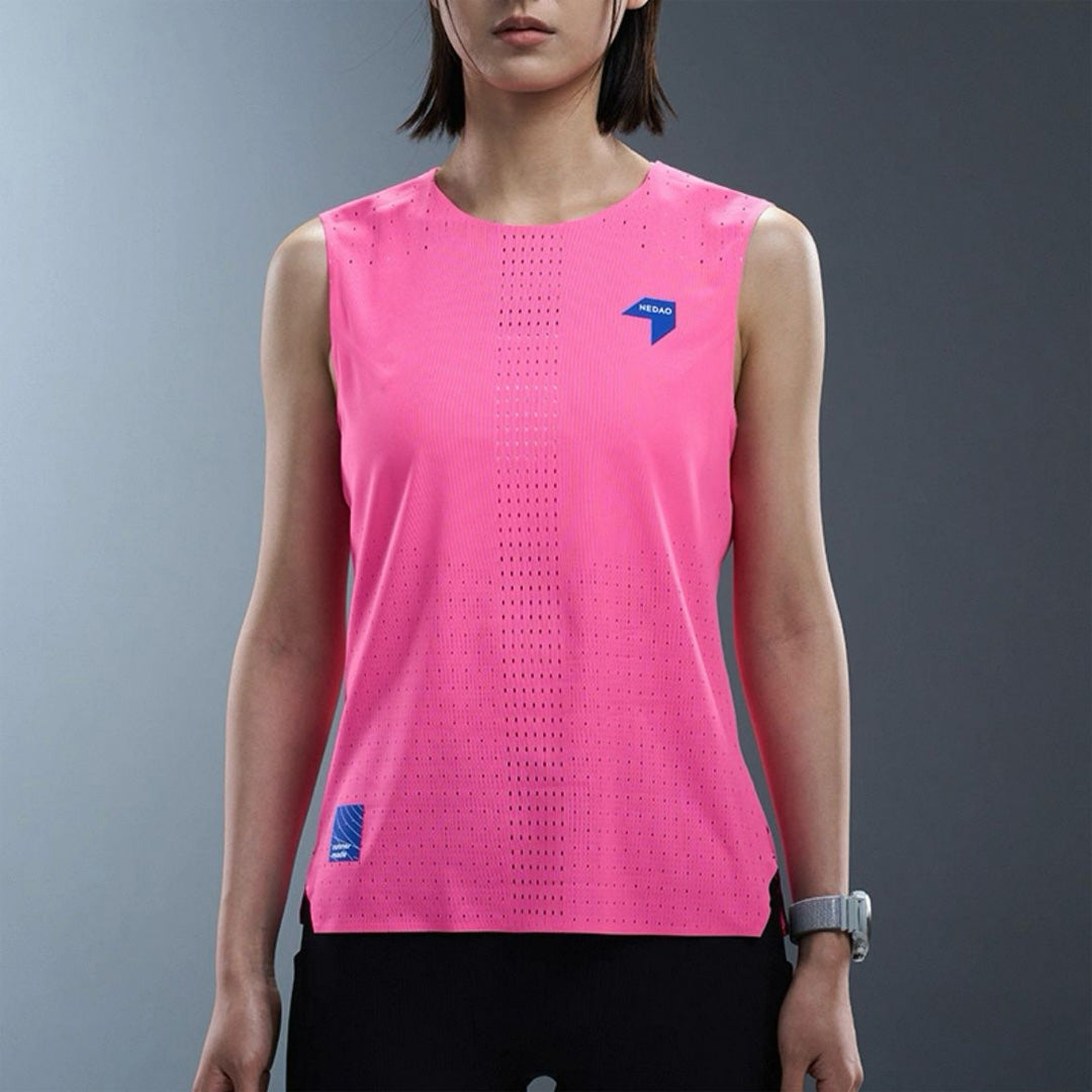 Nedao QiFlow Sleveless Women's Running Tank Top - Pink