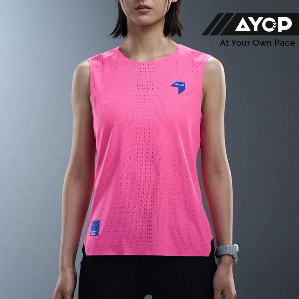 Nedao QiFlow Sleveless Women's Running Tank Top - Pink