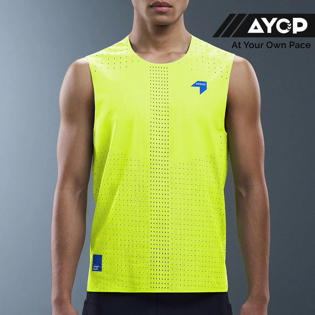 Nedao QiFlow Men's Racing Singlet - Neon