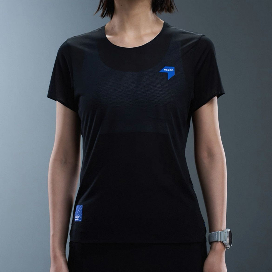 Nedao QiFlow Short Sleeve V3.0 Women's Running T-Shirt - Black
