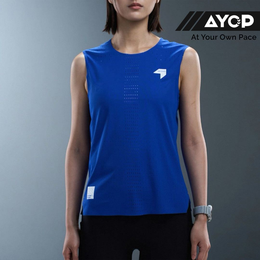 Nedao QiFlow Sleeveless Women's Running Tank Top - Nedao Blue