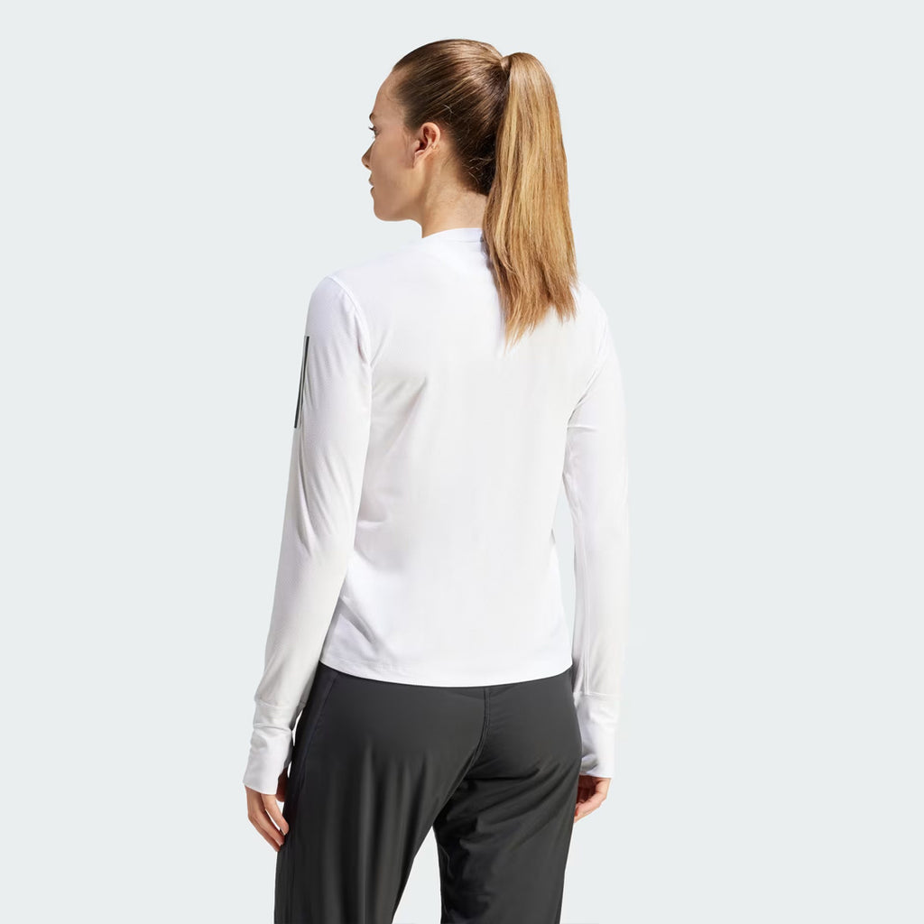 Adidas Own The Run Long Sleeve Women's Running T-Shirt - White