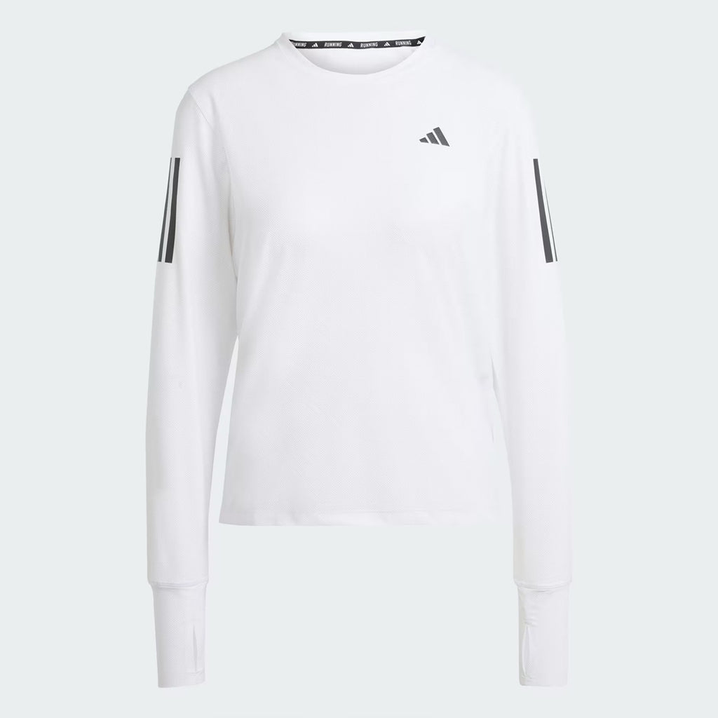 Adidas Own The Run Long Sleeve Women's Running T-Shirt - White