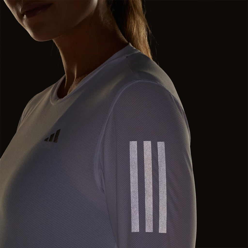 Adidas Own The Run Long Sleeve Women's Running T-Shirt - White