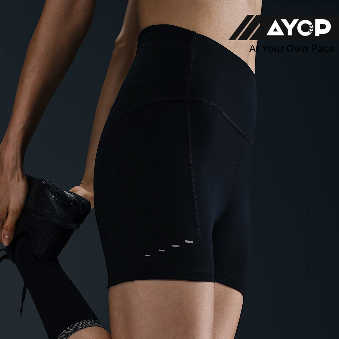 Nike Swift High-Waisted Shorts with Pockets 4-inch Women's Running Tights - Black