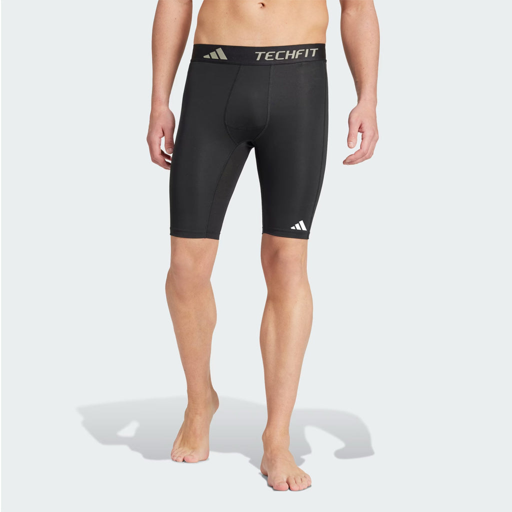 Adidas TECHFIT Compression Men's Training Short Tights - Black