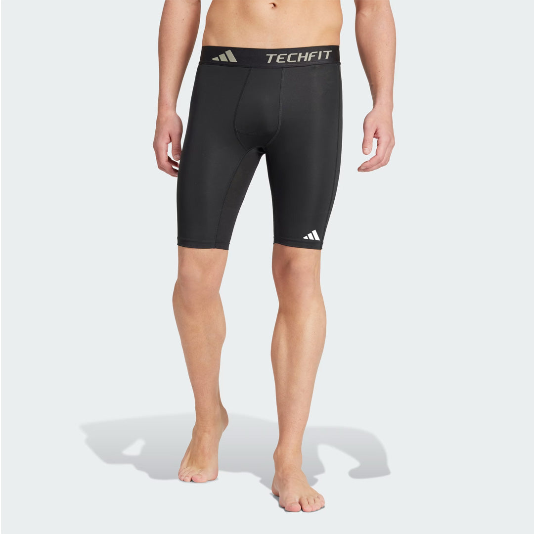 Adidas TECHFIT Compression Men's Training Short Tights - Black