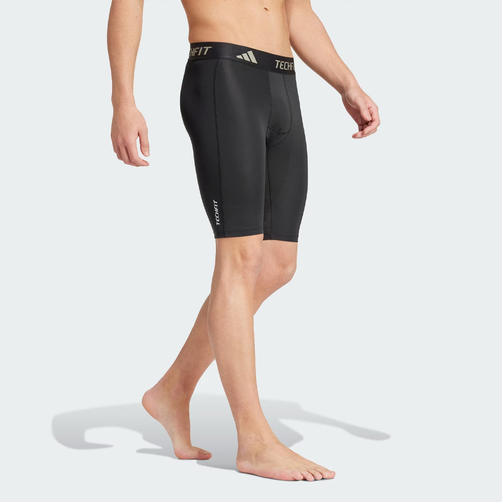Adidas TECHFIT Compression Men's Training Short Tights - Black