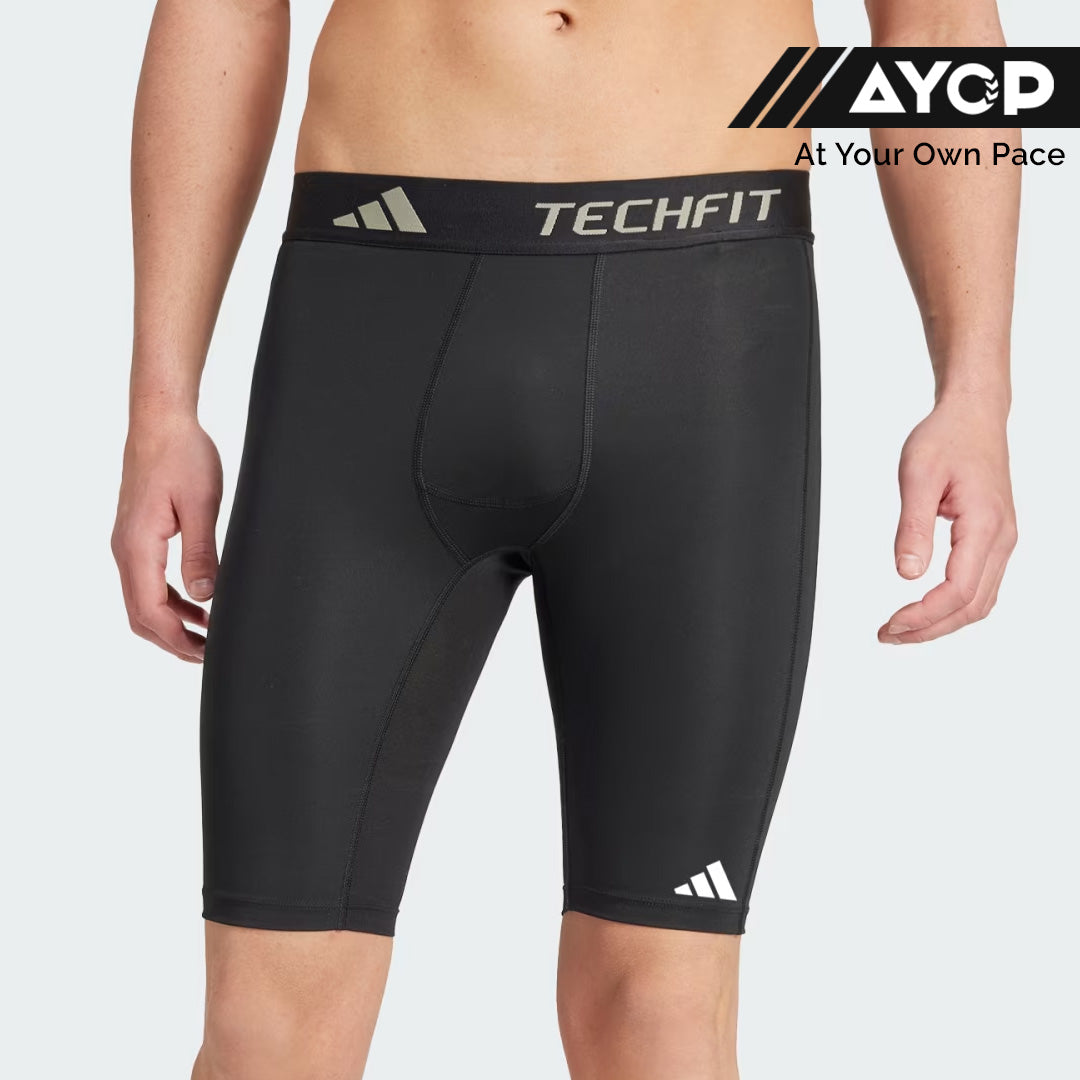 Adidas TECHFIT Compression Men's Training Short Tights - Black