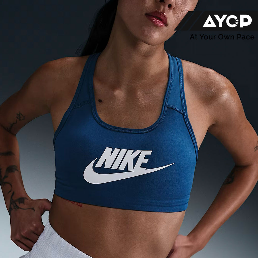 Nike Swoosh Medium-Support Women's Sports Bra - Court Blue