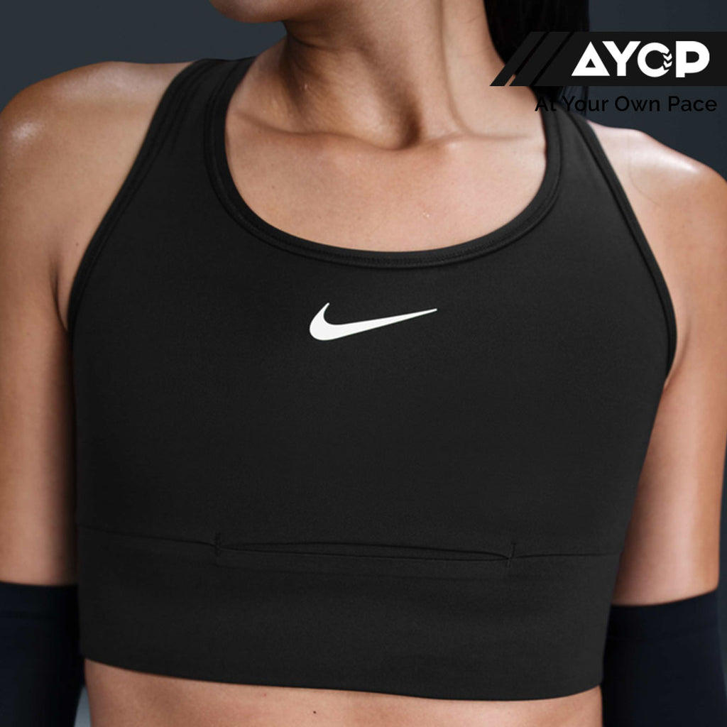 Nike Swoosh Pocket Women's Medium-Support Padded Longline Sports Bra