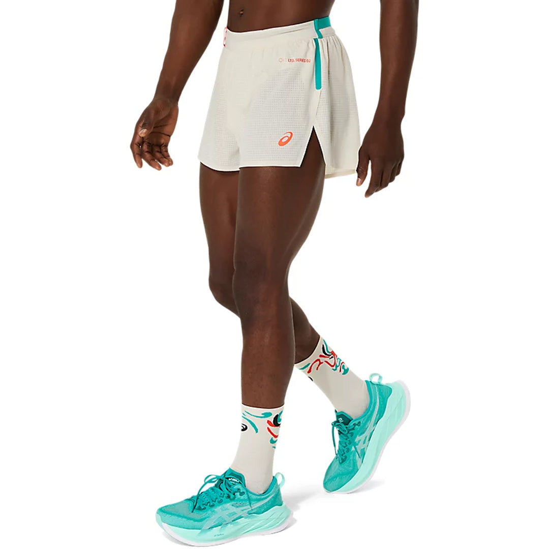 Asics Limited Series Metarun Split Men's Running Shorts - Birch