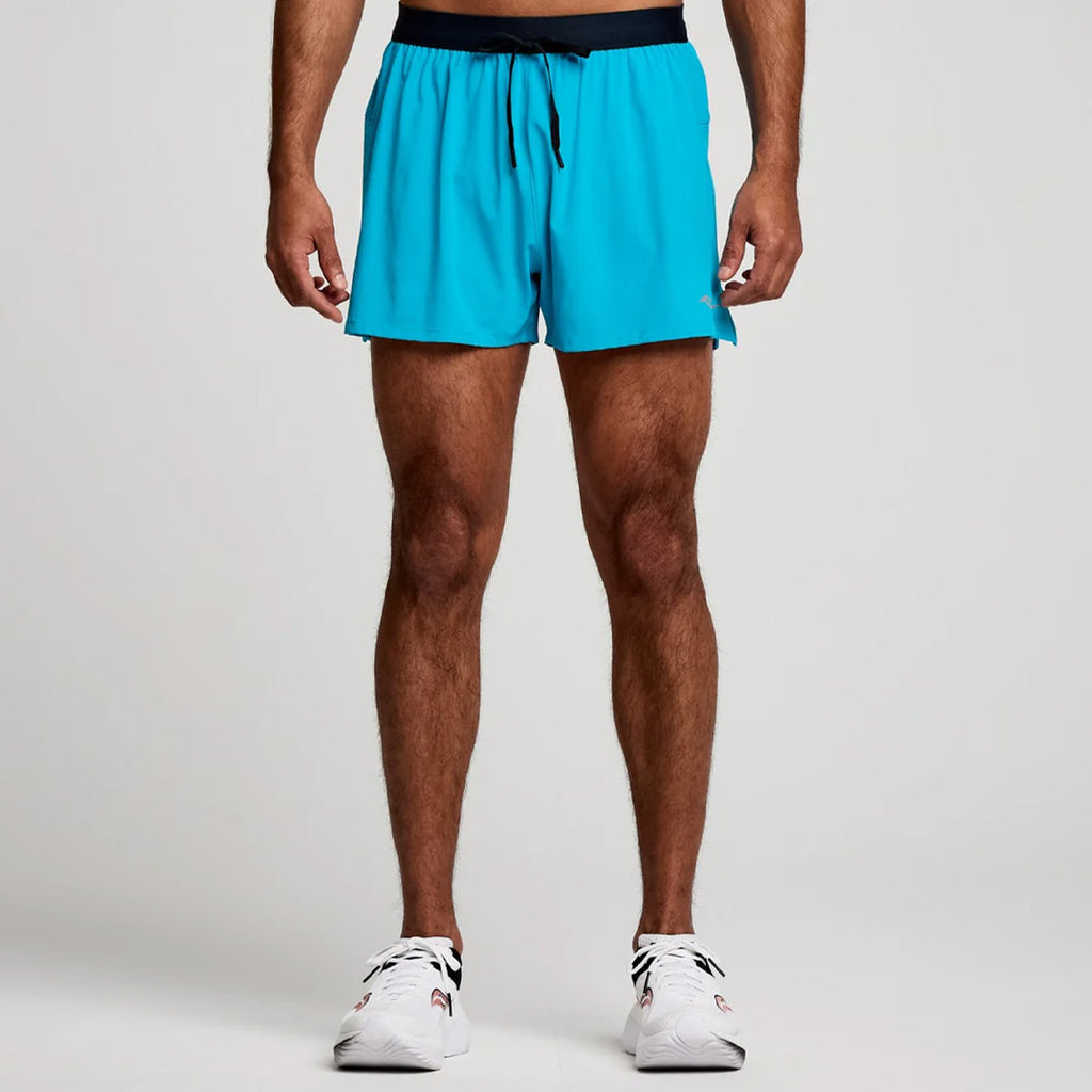 Saucony Outpace 3-inch Men's Running Shorts - Vizi Blue
