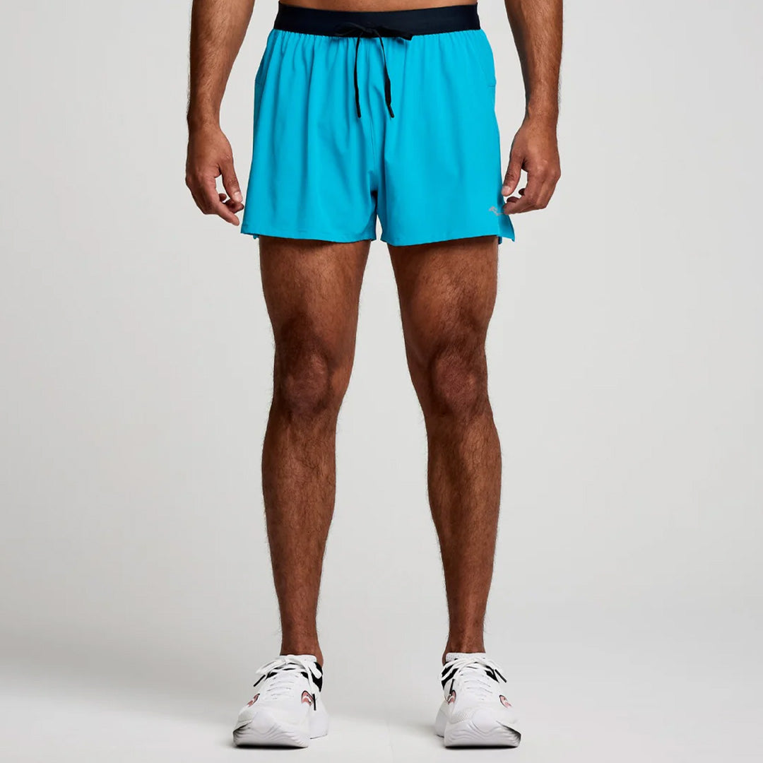Saucony Outpace 3-inch Men's Running Shorts - Vizi Blue