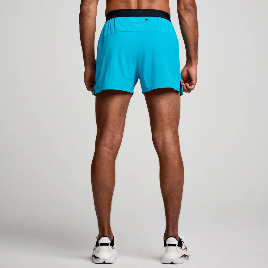 Saucony Outpace 3-inch Men's Running Shorts - Vizi Blue