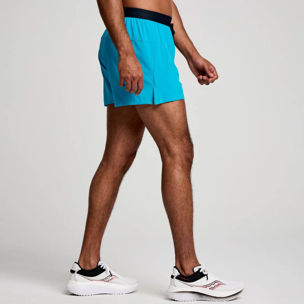 Saucony Outpace 3-inch Men's Running Shorts - Vizi Blue