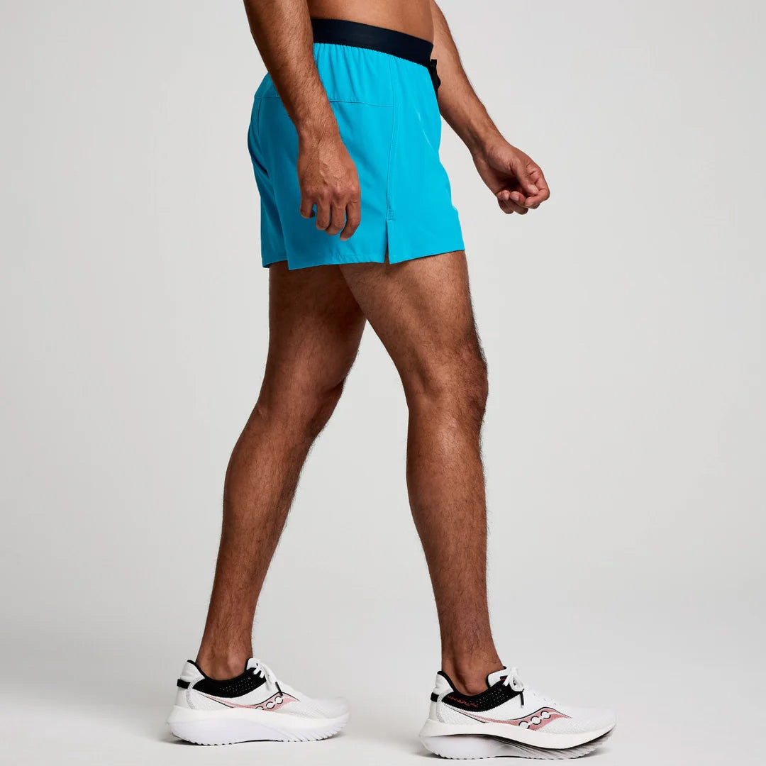 Saucony Outpace 3-inch Men's Running Shorts - Vizi Blue