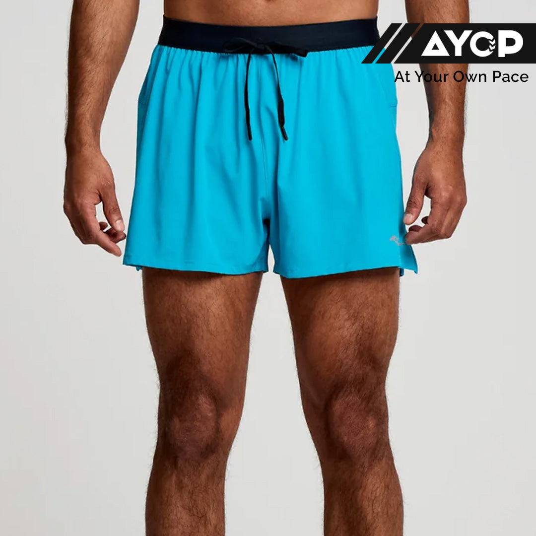 Saucony Outpace 3-inch Men's Running Shorts - Vizi Blue