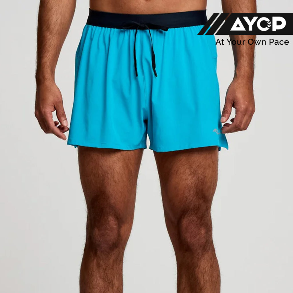 Saucony Outpace 3-inch Men's Running Shorts - Vizi Blue