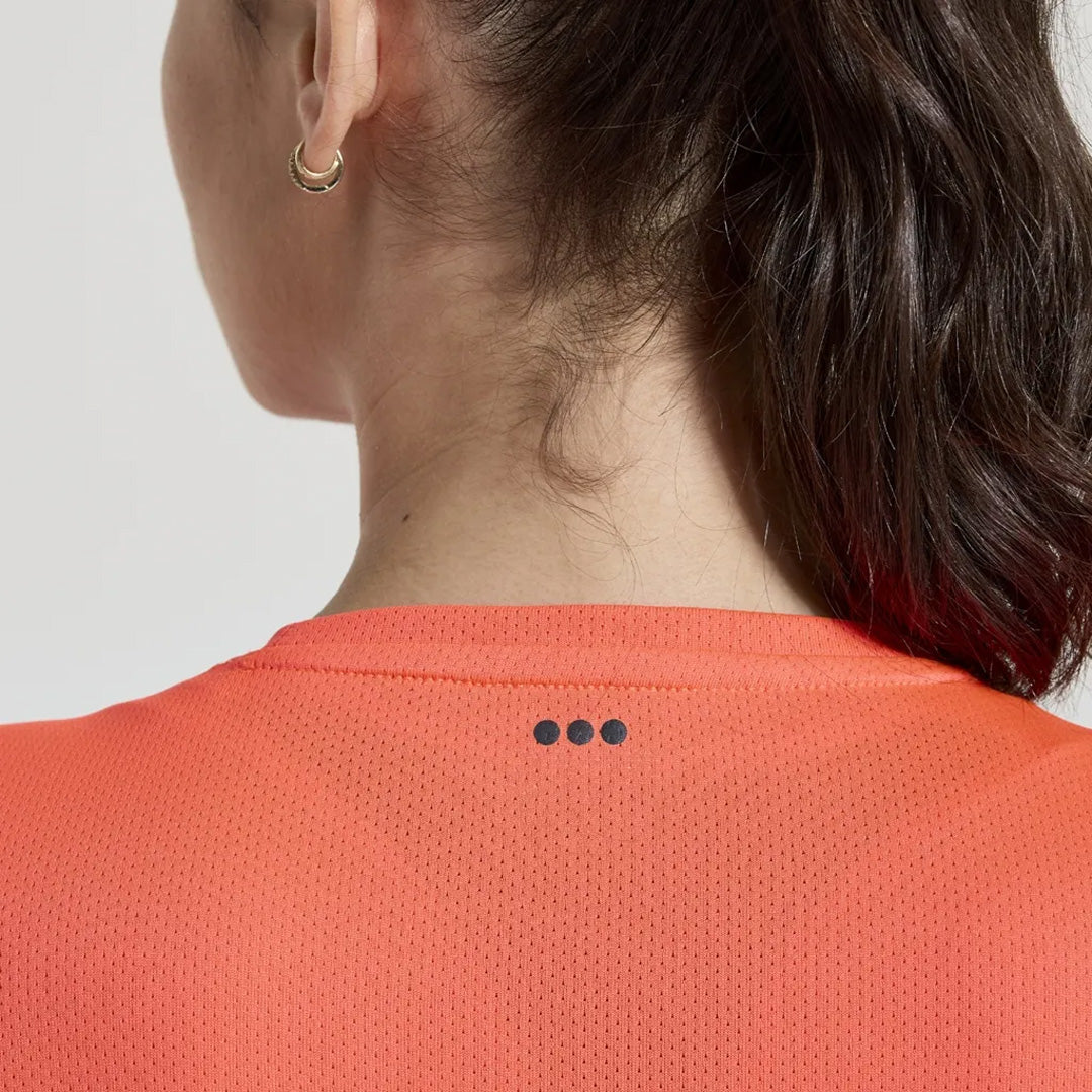 Saucony Stopwatch Graphic Long Sleeve Women's Running T-Shirt - Vizi Red