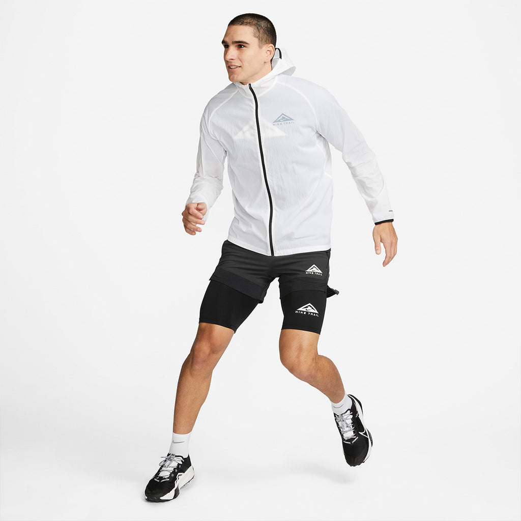 Nike Dri-FIT Trail Aireez Lightweight Men's Running Jacket - White