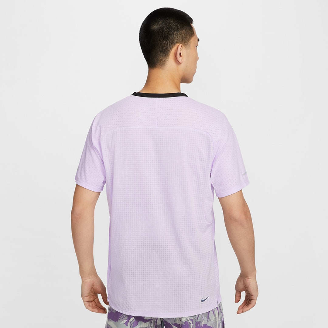 Nike Dri-FIT Trail Solar Chase Men's Running T-Shirt - Misty Purple