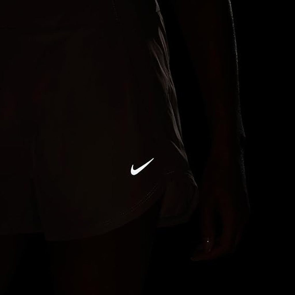 Nike Dri-FIT Bliss Solid Quick-Dry High-Waisted Women's Running Shorts - Grey Purple