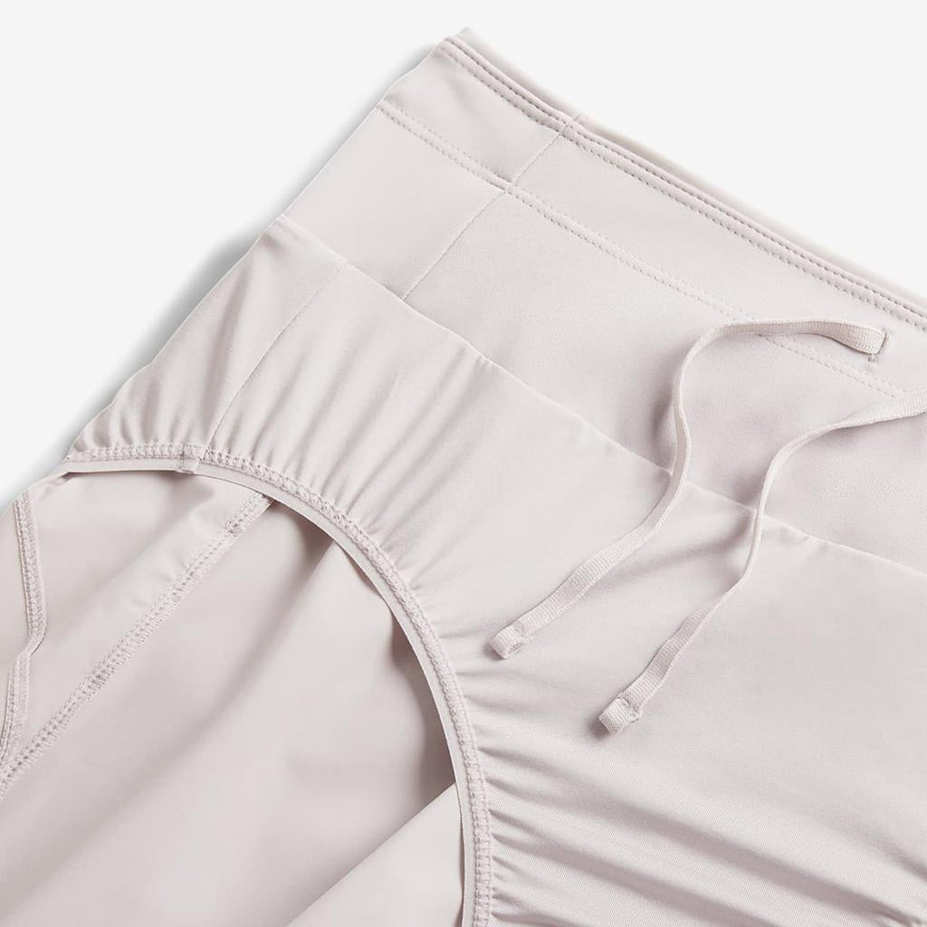 Nike Dri-FIT Bliss Solid Quick-Dry High-Waisted Women's Running Shorts - Grey Purple