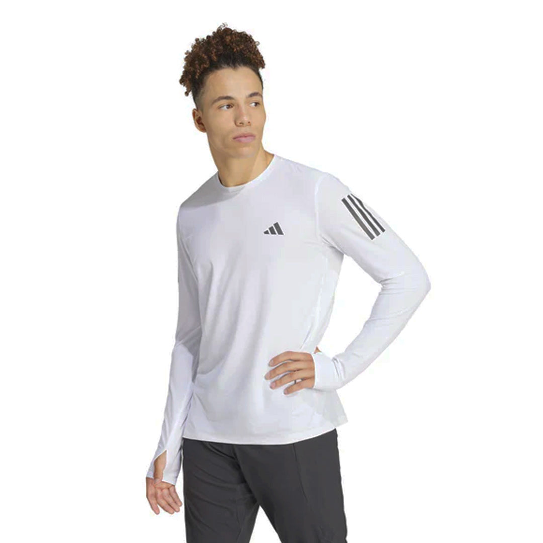 Adidas Own The Run Long Sleeve Men's Running T-Shirt - White
