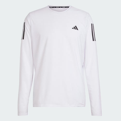 Kaos Lari Lengan Panjang Pria Adidas Own The Run - Putih