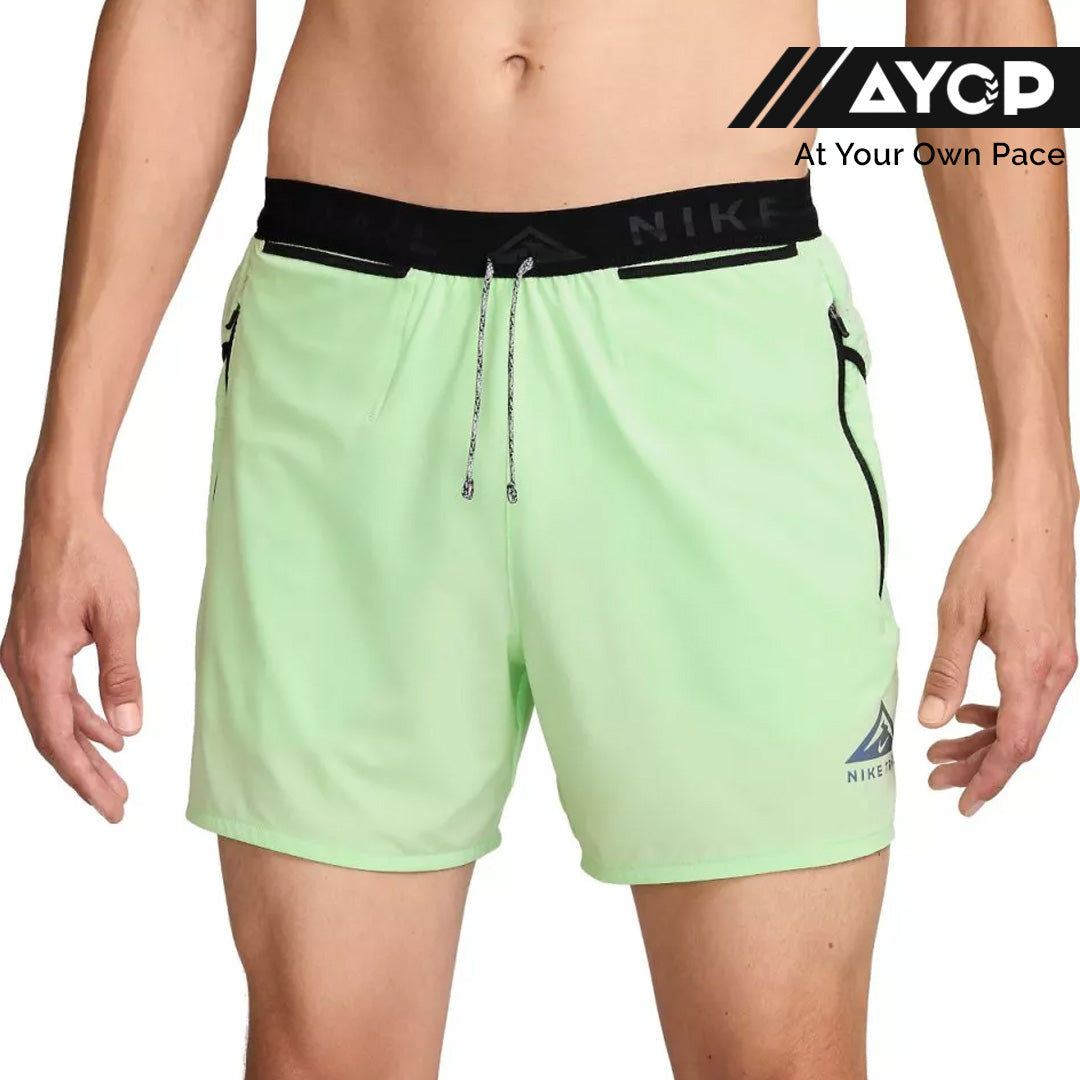 Nike Dri-FIT Trail Second Sunrise Men's Running Shorts - Vapour Green