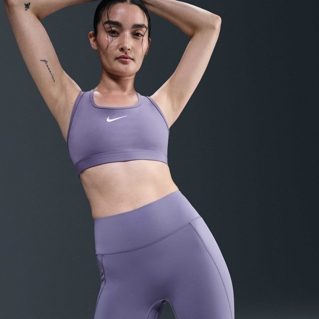 Nike Universa High-Waisted 8-inch Biker Women's Running Short Leggings - Dusty Amethyst