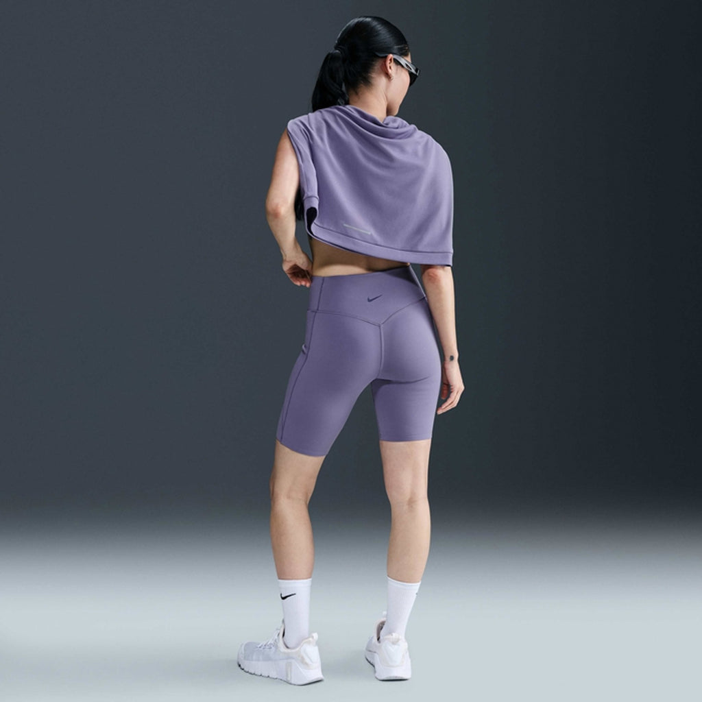 Nike Universa High-Waisted 8-inch Biker Women's Running Short Leggings - Dusty Amethyst