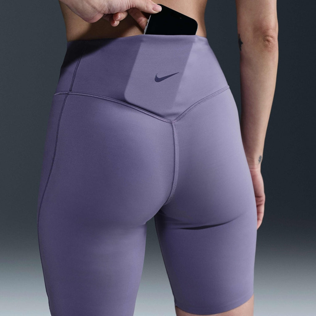 Nike Universa High-Waisted 8-inch Biker Women's Running Short Leggings - Dusty Amethyst