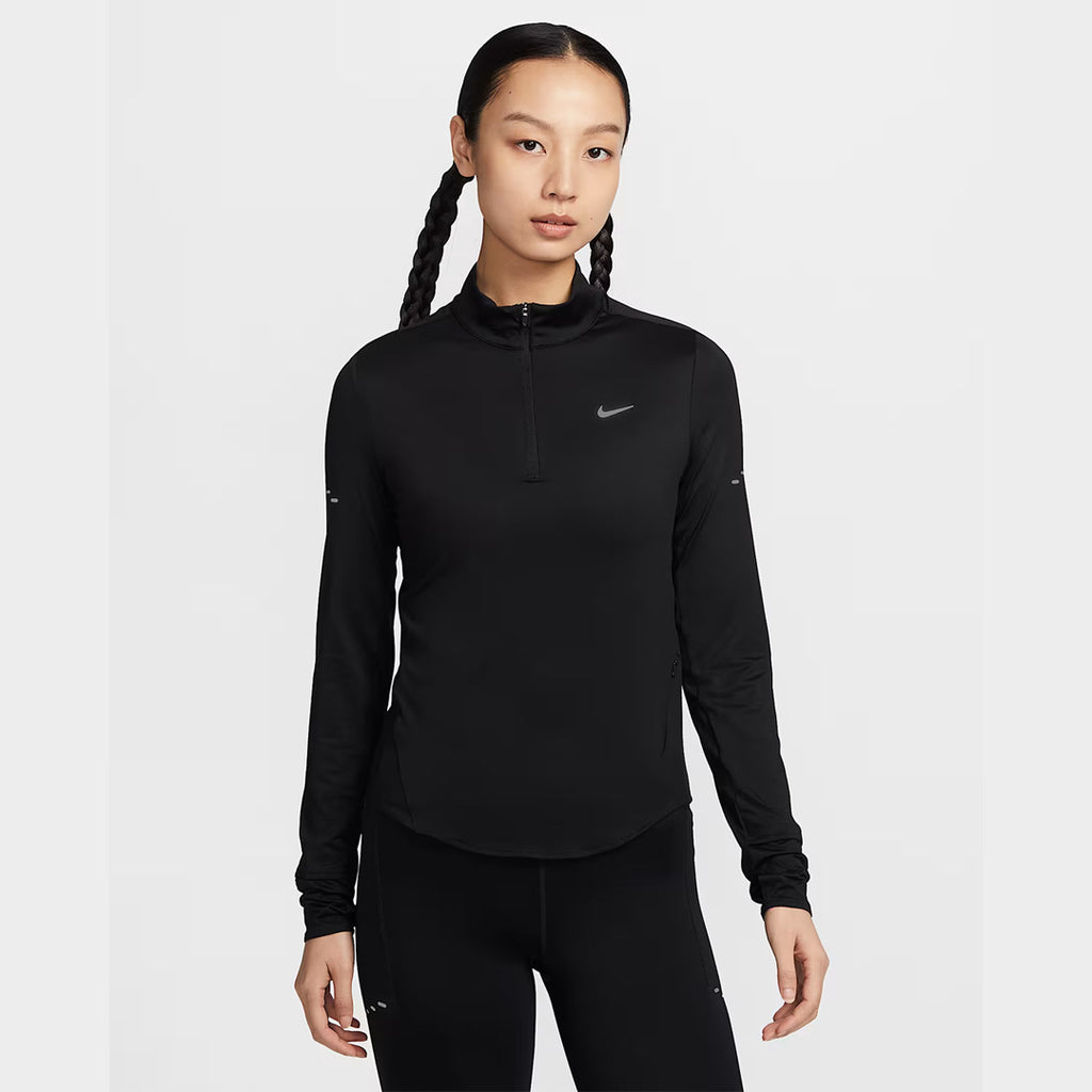 Nike Swift Dri-FIT UV 1/4 Zip Women's Running Jacket - Black