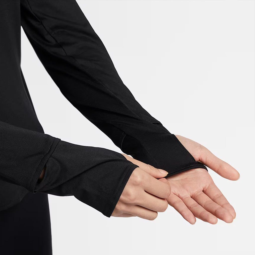 Nike Swift Dri-FIT UV 1/4 Zip Women's Running Jacket - Black