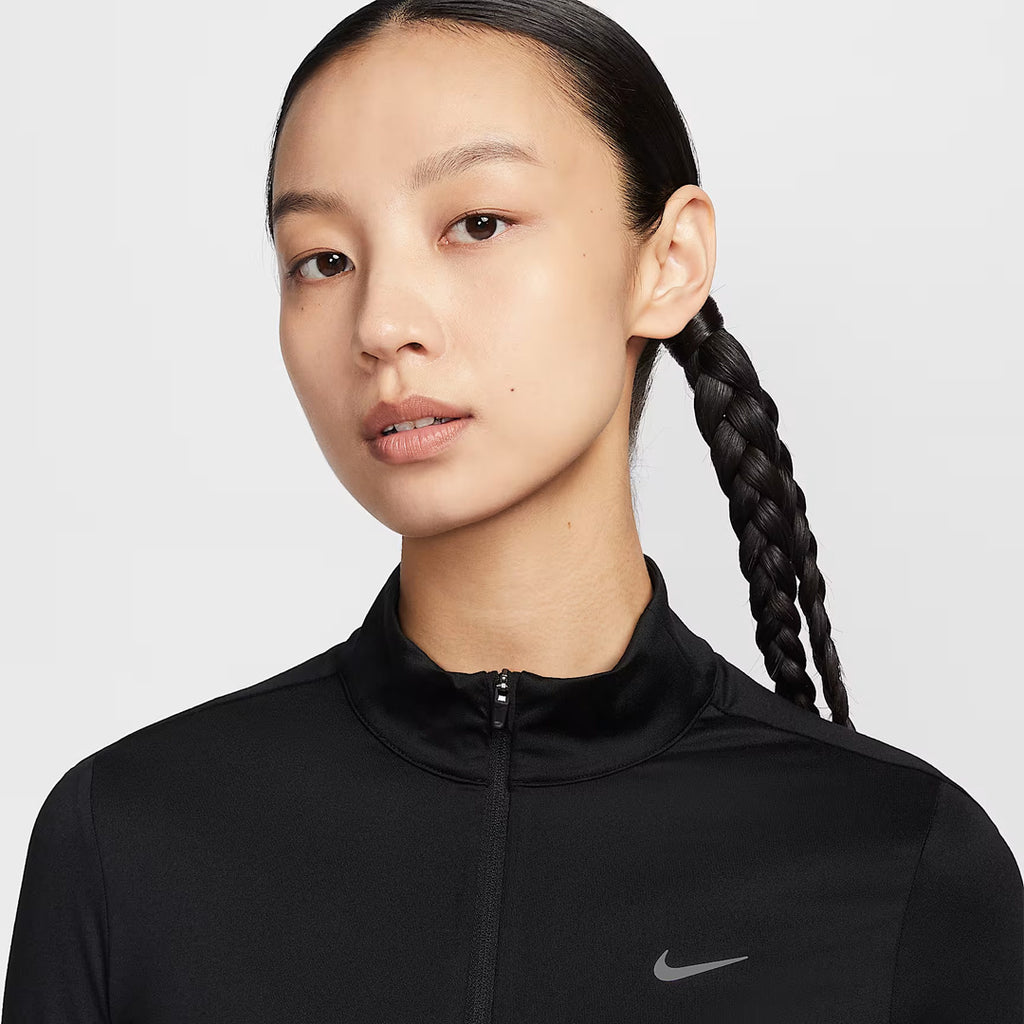 Nike Swift Dri-FIT UV 1/4 Zip Women's Running Jacket - Black
