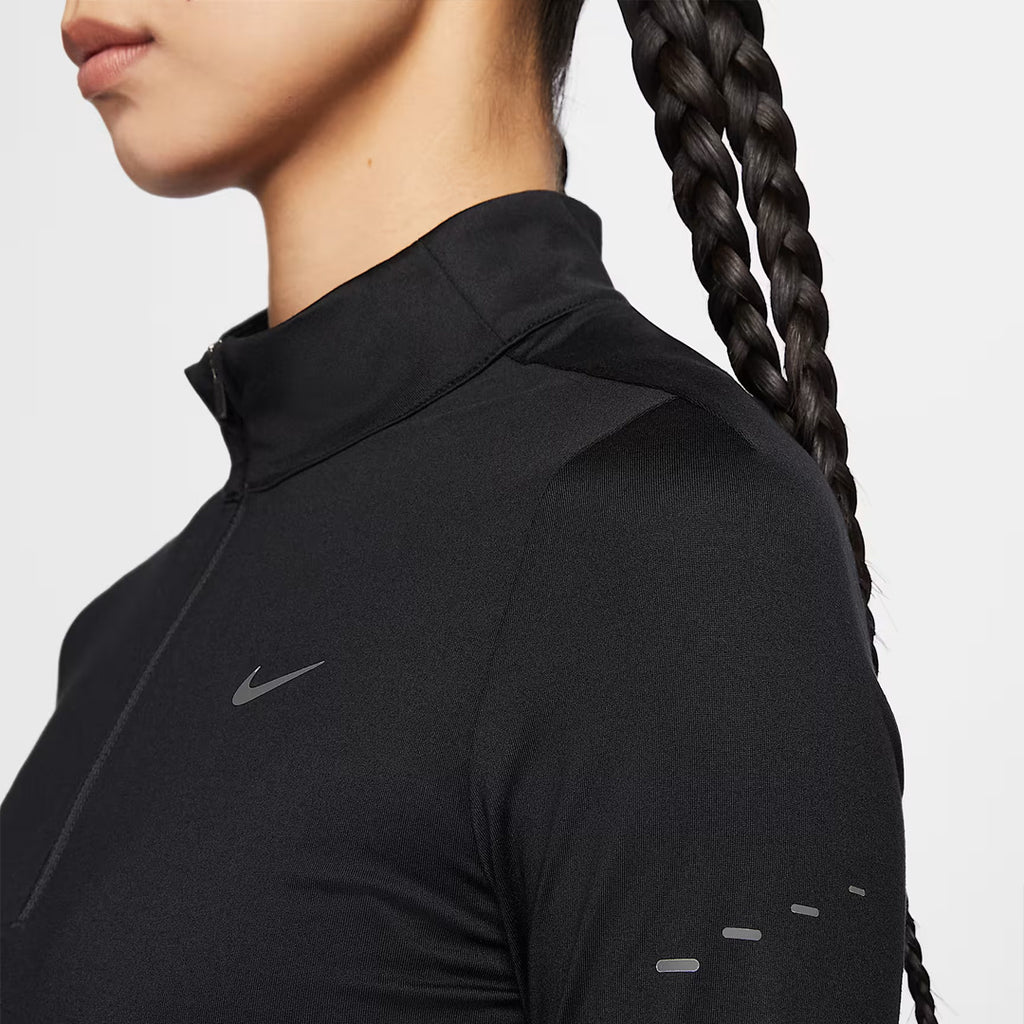 Nike Swift Dri-FIT UV 1/4 Zip Women's Running Jacket - Black