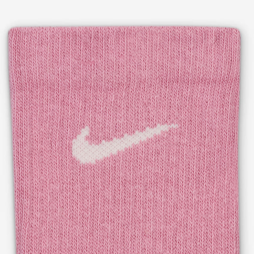 (3 Pair) Nike Everyday Plus Cushioned Training Crew Unisex Training Socks - Pink/Brown/Light Brown