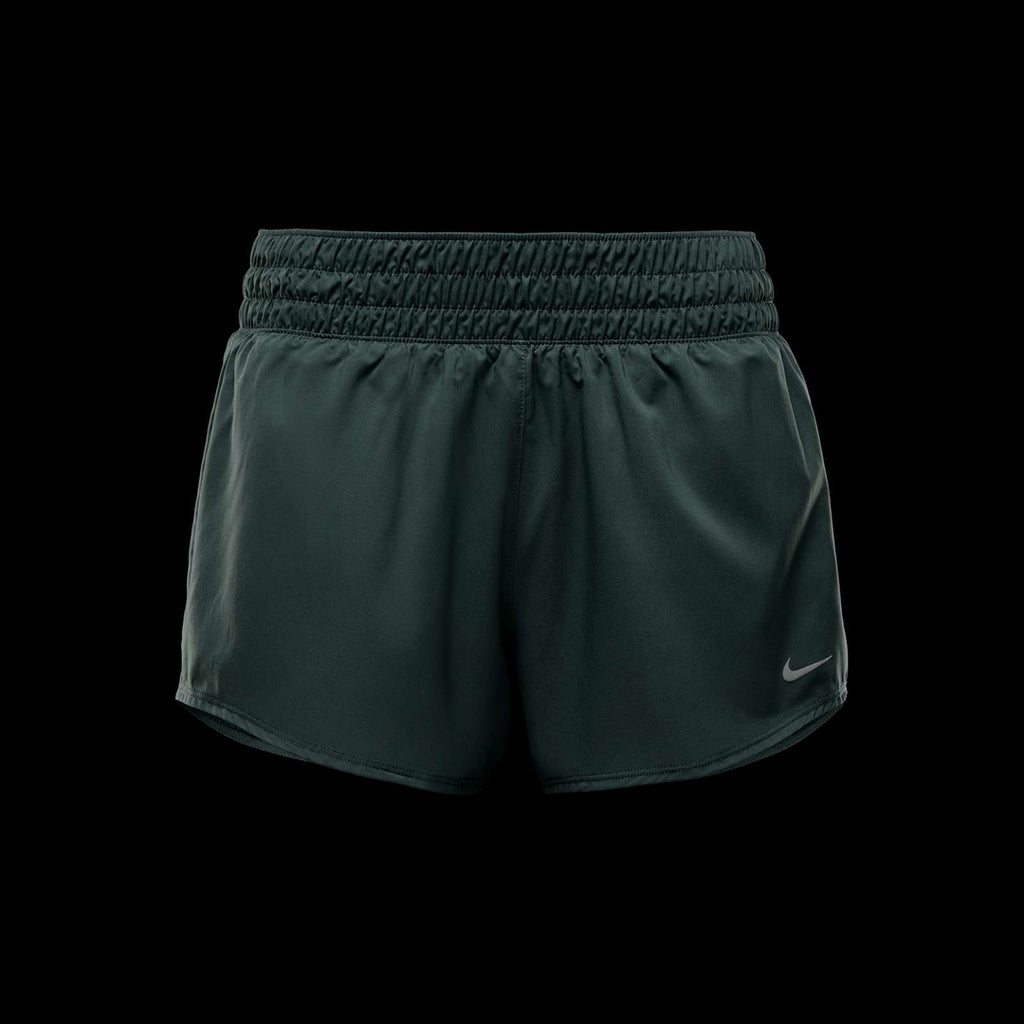 One Mid-Rise Brief-Lined 3-inch Women's Running Shorts - Vintage Green