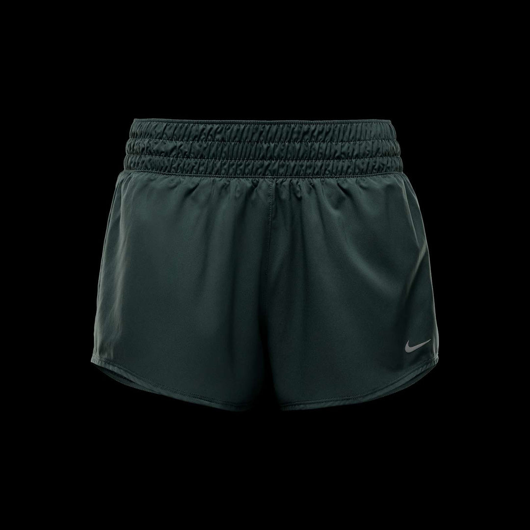 One Mid-Rise Brief-Lined 3-inch Women's Running Shorts - Vintage Green