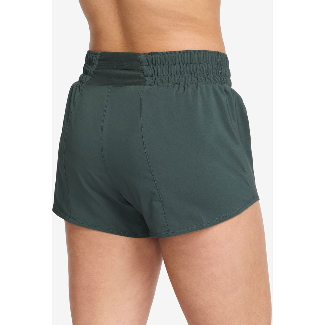 One Mid-Rise Brief-Lined 3-inch Women's Running Shorts - Vintage Green