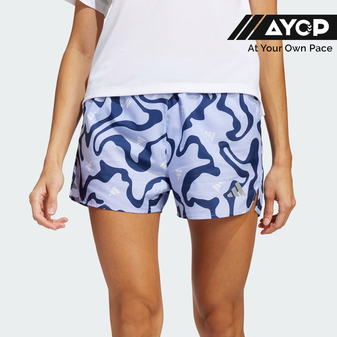 Adidas Run It Brand Love Women's Running Shorts - Violet Tone / Dark Blue