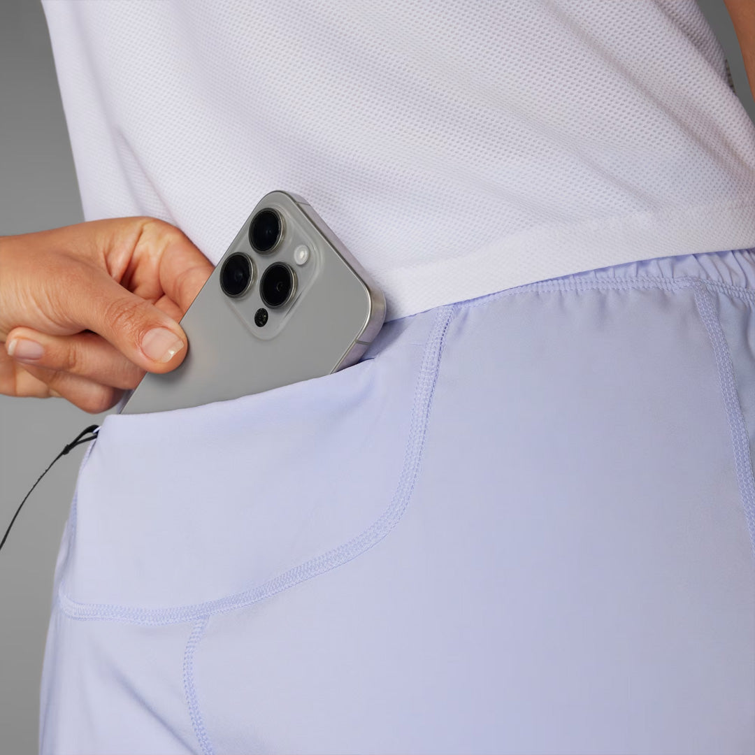 Adidas Own the Run CLIMACOOL Colorblock Women's Running Shorts - Violet Tone