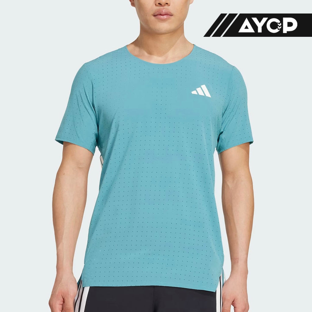 Adidas Adizero Perforated Men’s Running T-Shirt - Turquoise