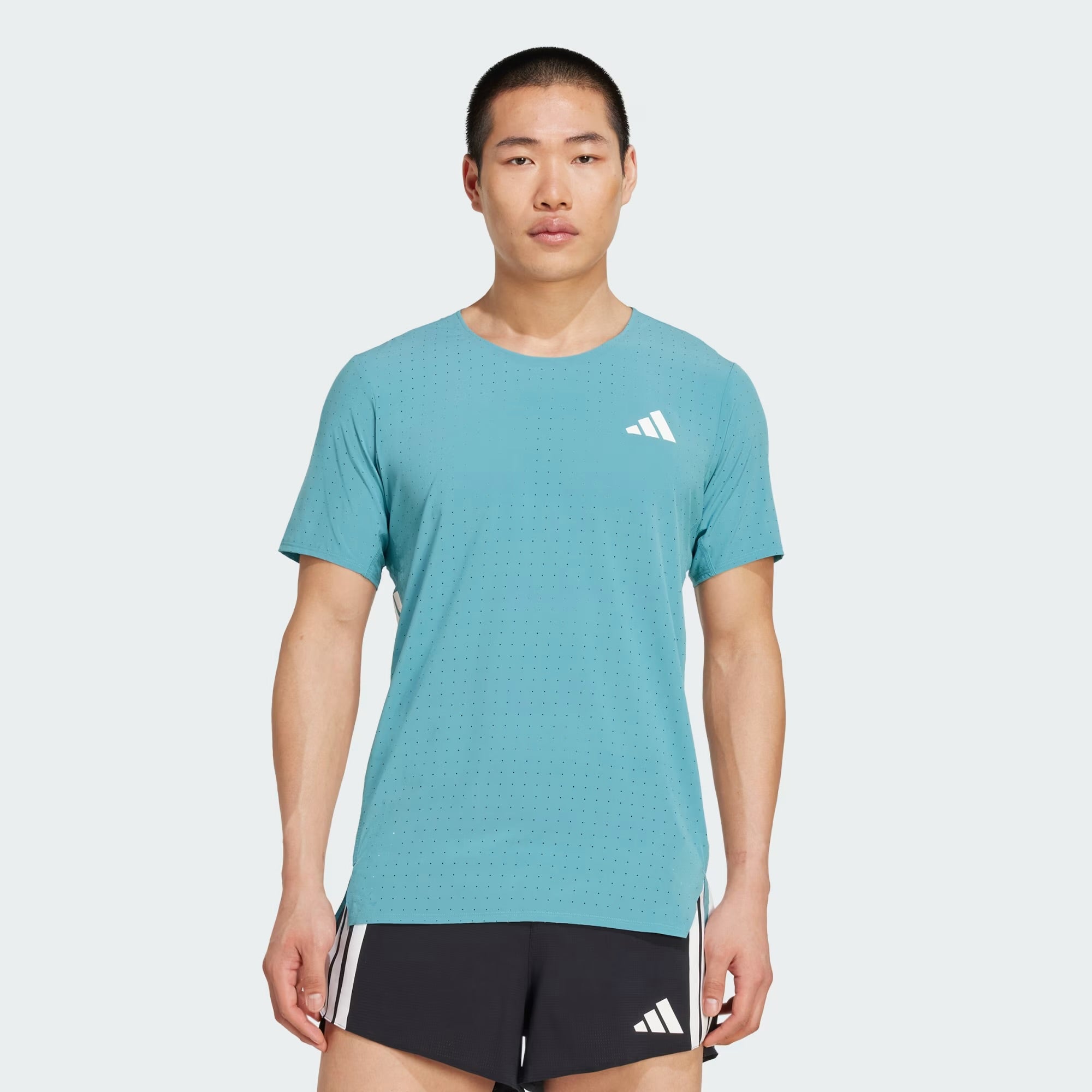 Adidas Adizero Perforated Men’s Running T-Shirt - Turquoise