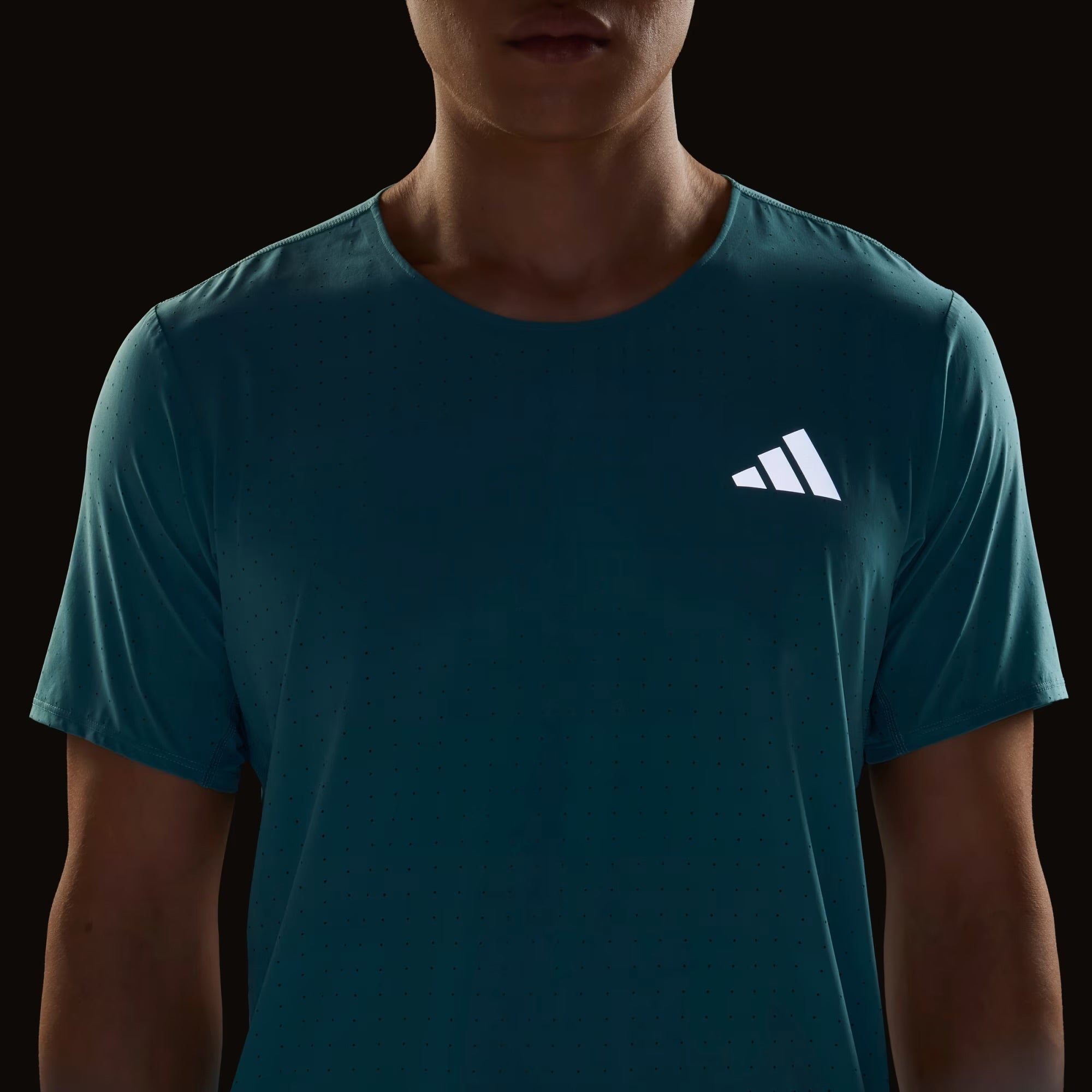 Adidas Adizero Perforated Men’s Running T-Shirt - Turquoise