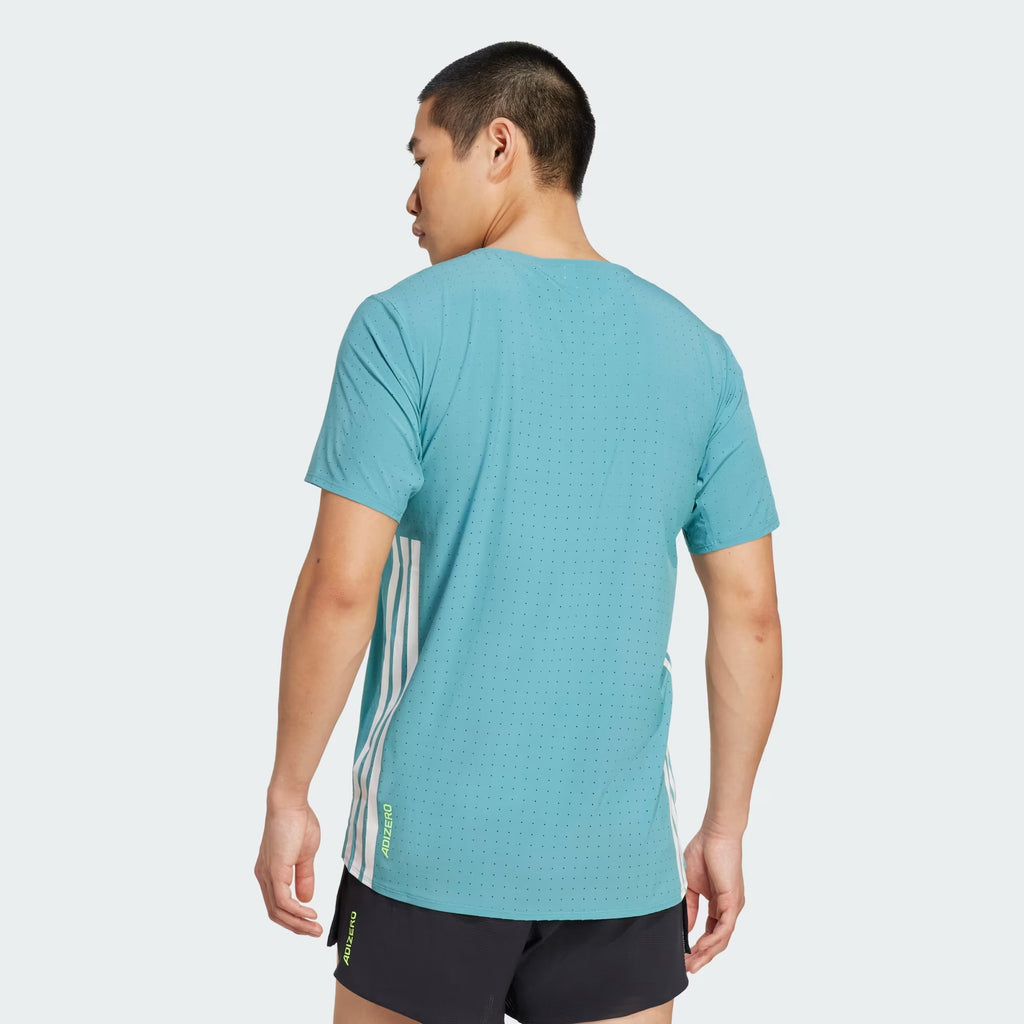 Adidas Adizero Perforated Men’s Running T-Shirt - Turquoise